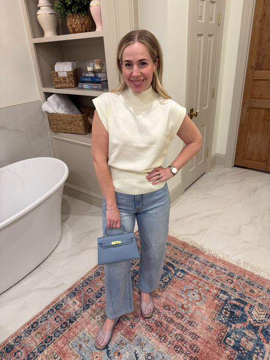 Classic High Neck Knit Top