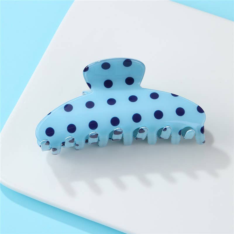 Retro Polka Dot Hair Claw