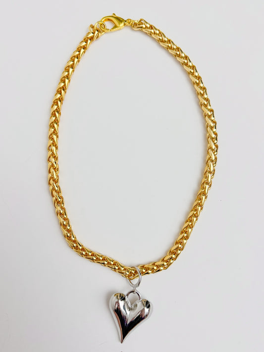 Turner Gold Chain Heart Necklace