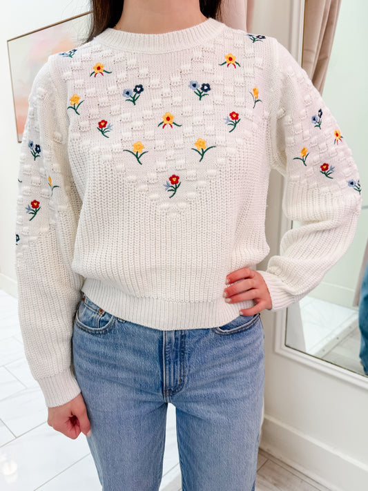 Bettie Embroidered Sweater