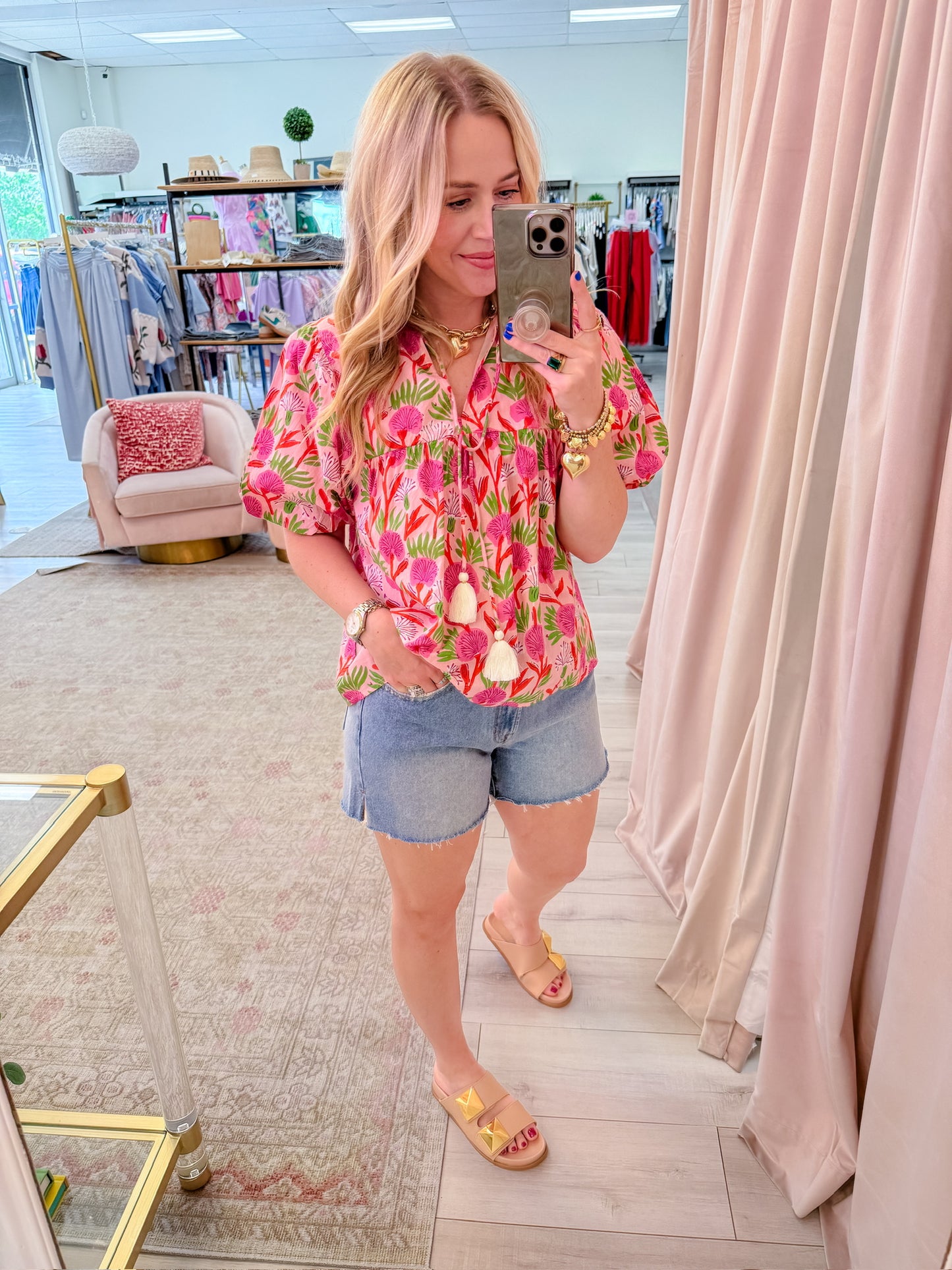Dandi Floral Puff Sleeve Blouse