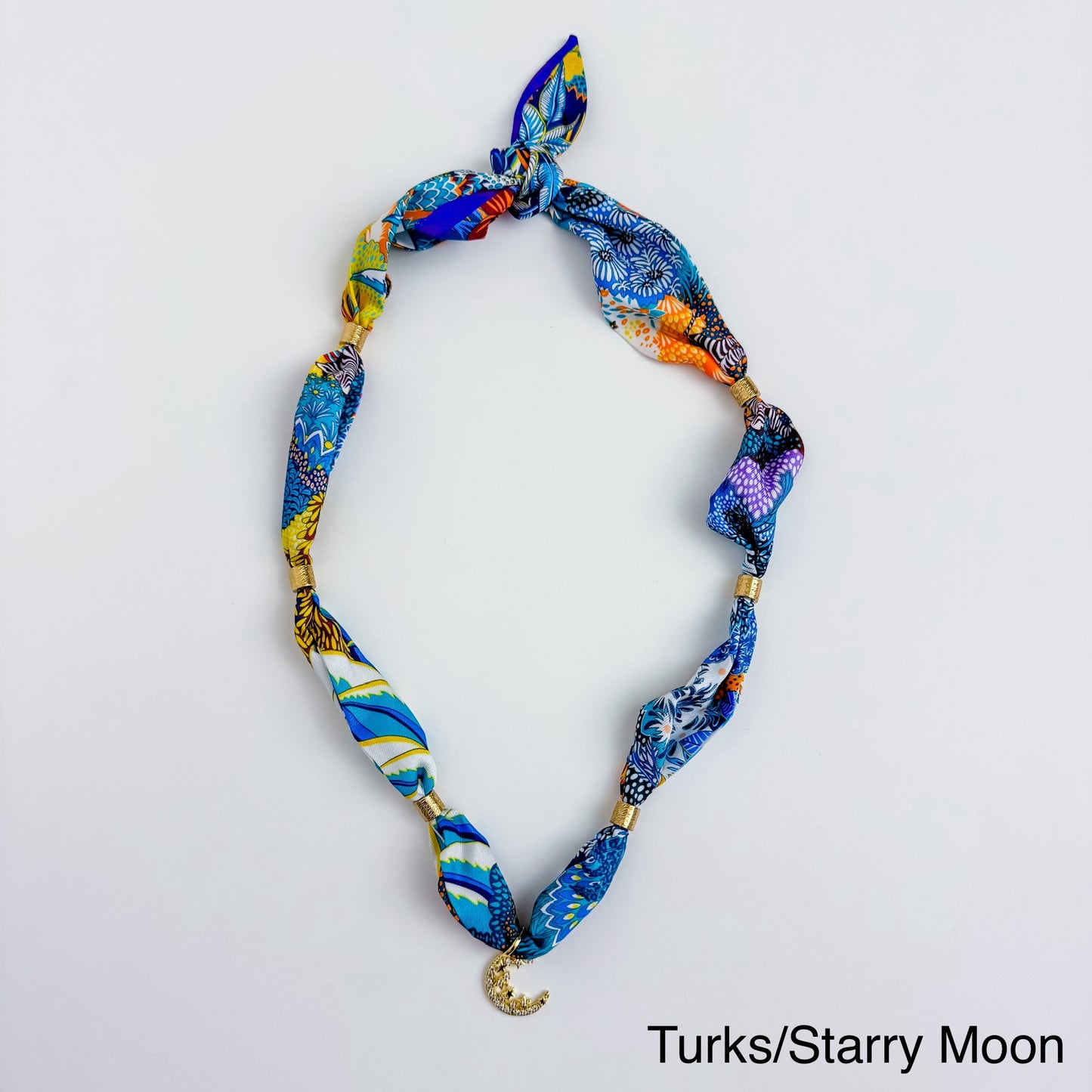 Gold Spacer Scarf Necklace