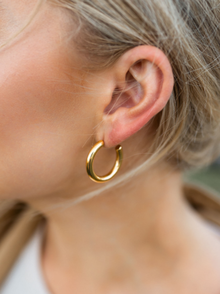 FB Cleo Chunky Gold Hoops