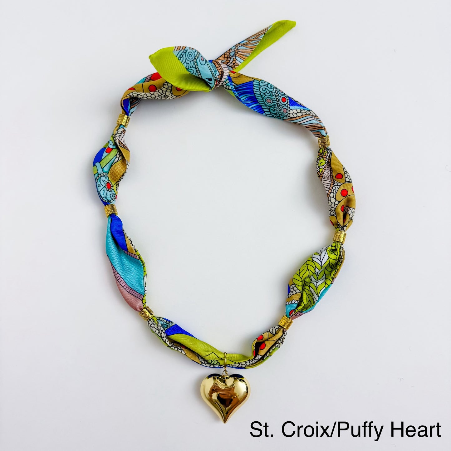 Gold Spacer Scarf Necklace