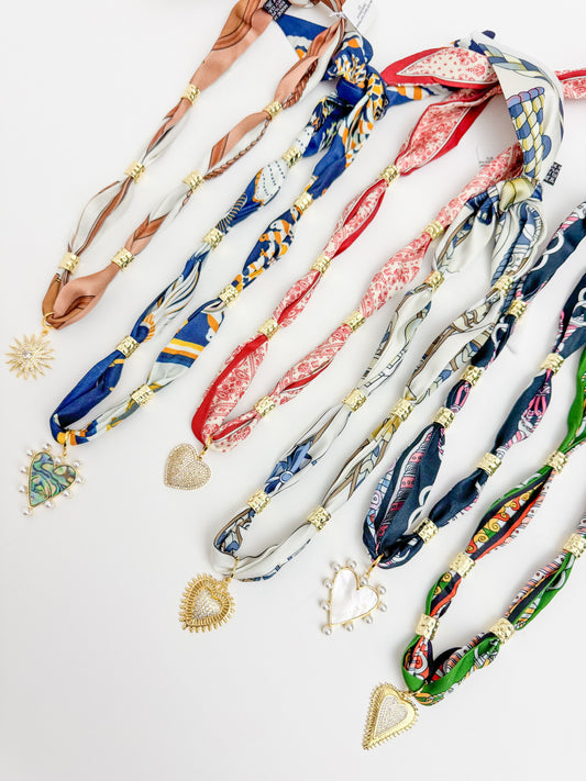 New Gold Spacer Scarf Necklace