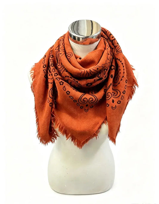 Rust Bandana Scarf
