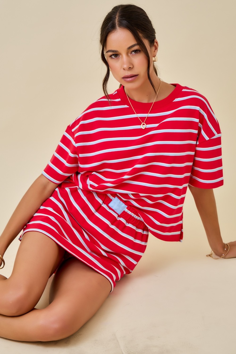 Striped Lounge Mini Skort