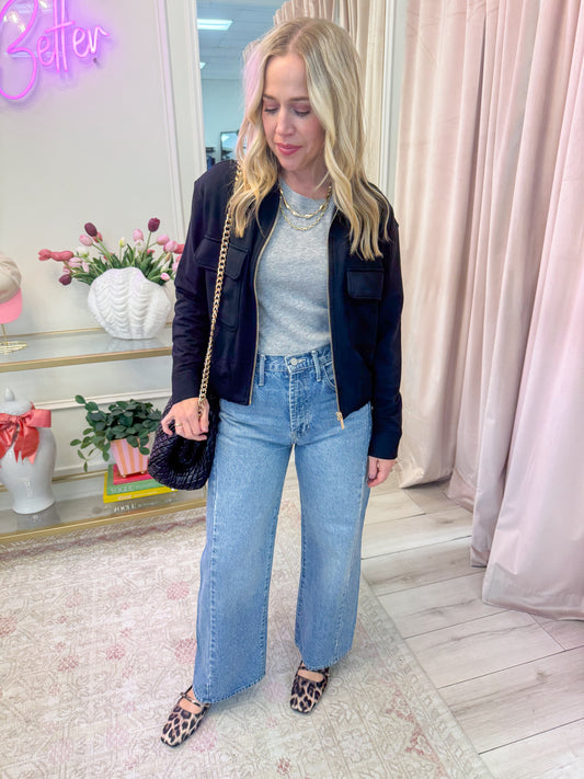 Nori Clean Stretch Wide Crop Leg