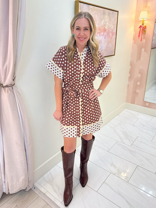 Parisa Polka Dot Mini Dress