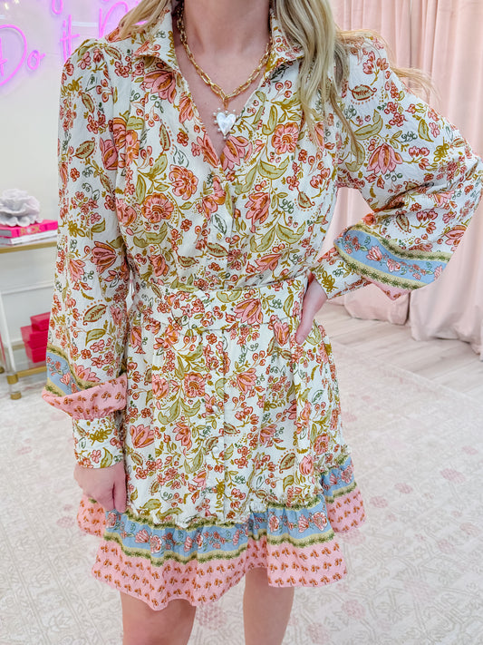 Aurelia Belted Mini Dress