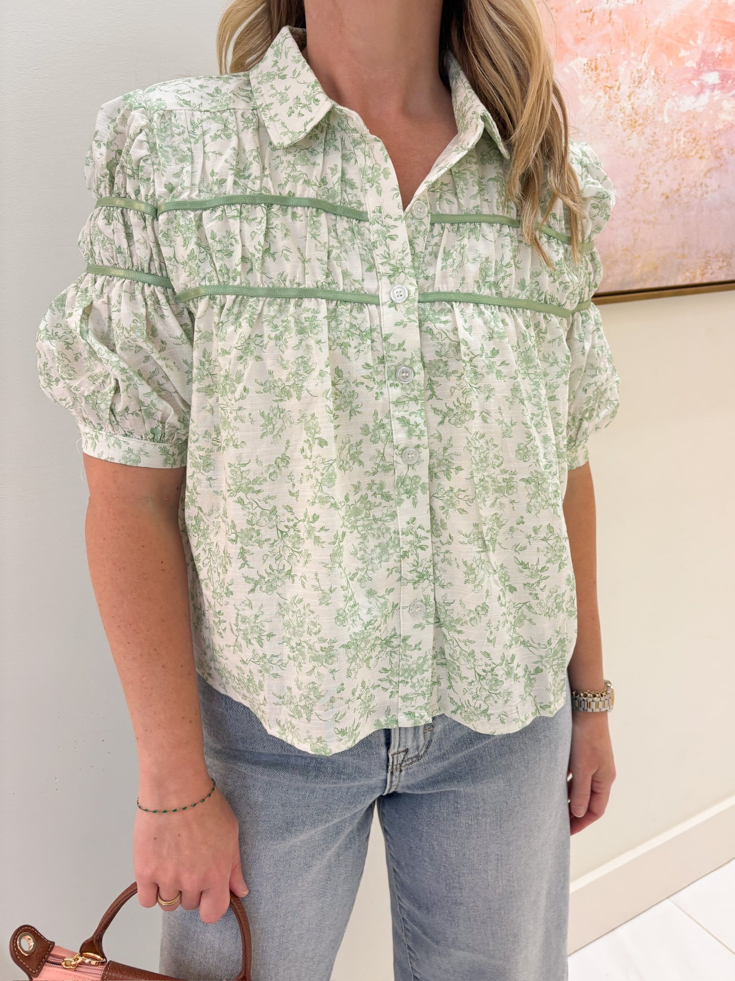 Francis Floral Puff Sleeve Blouse