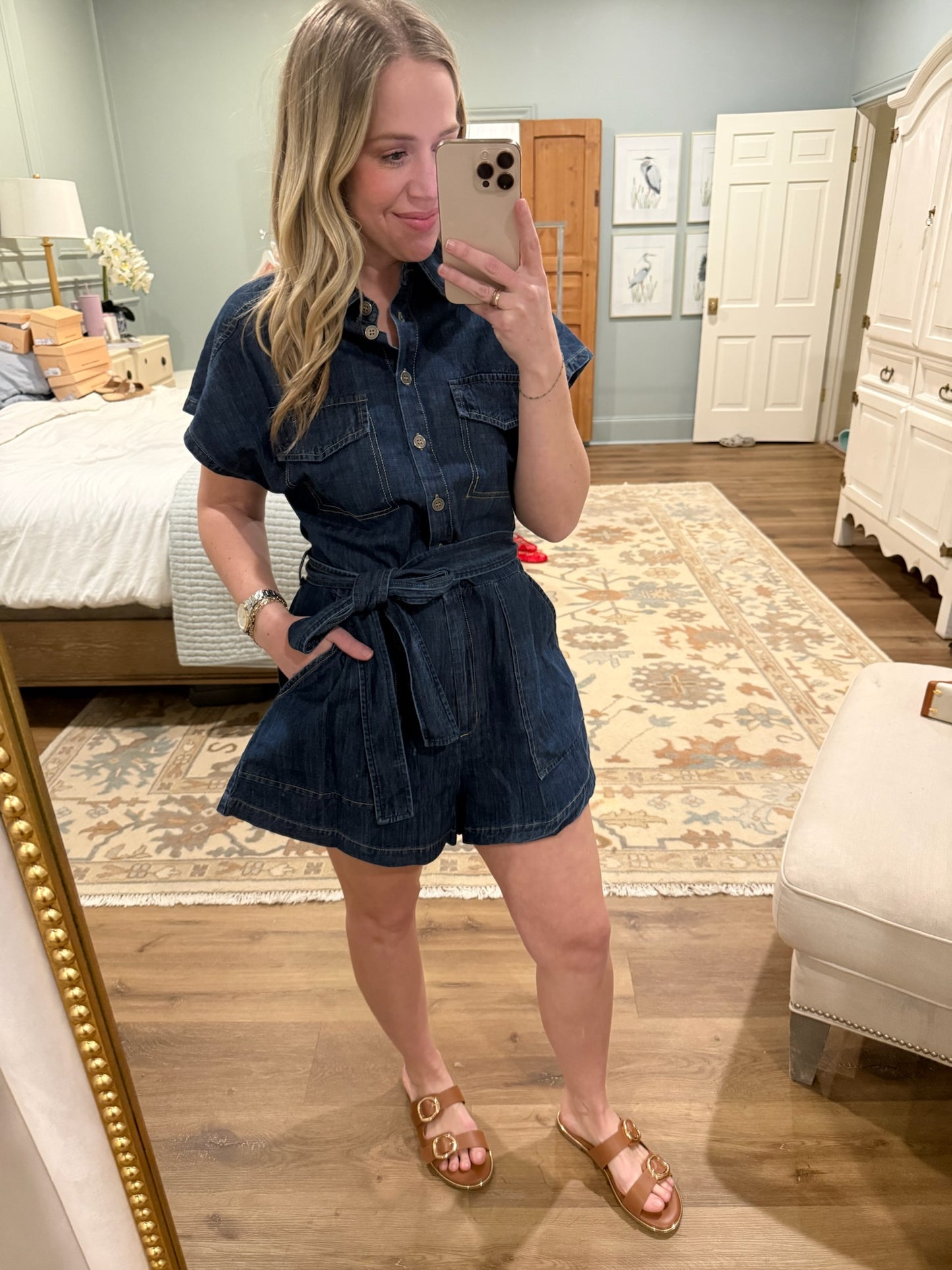Jada Denim Romper