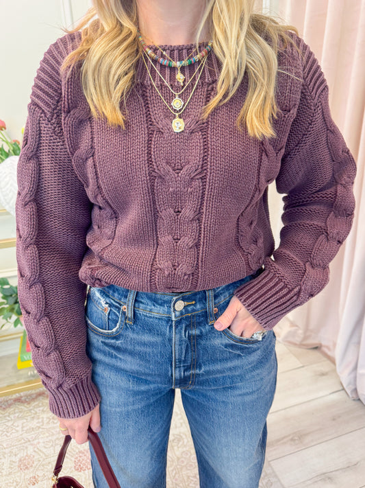 Debbi Cable Knit Sweater