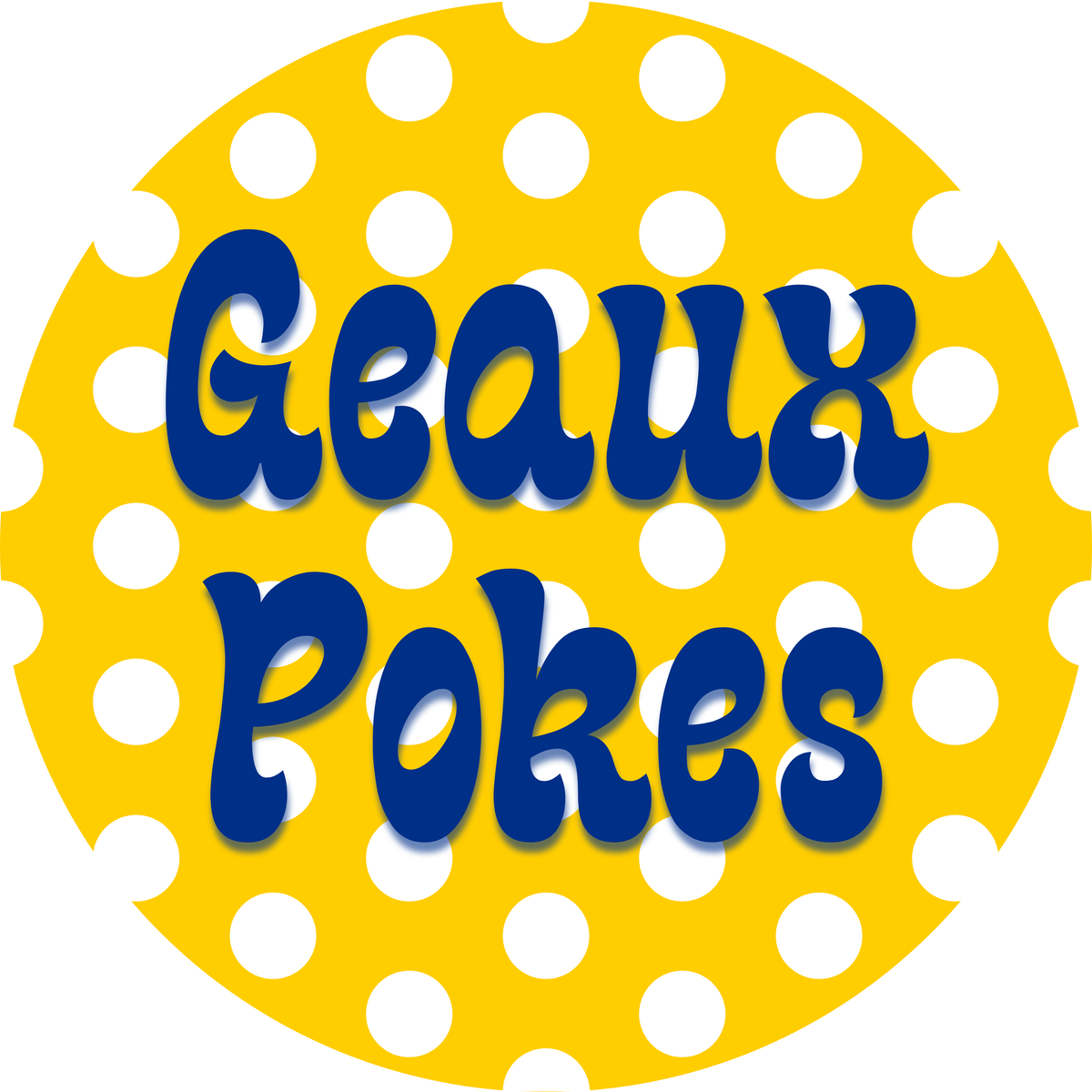 Geaux Pokes Game Day Button