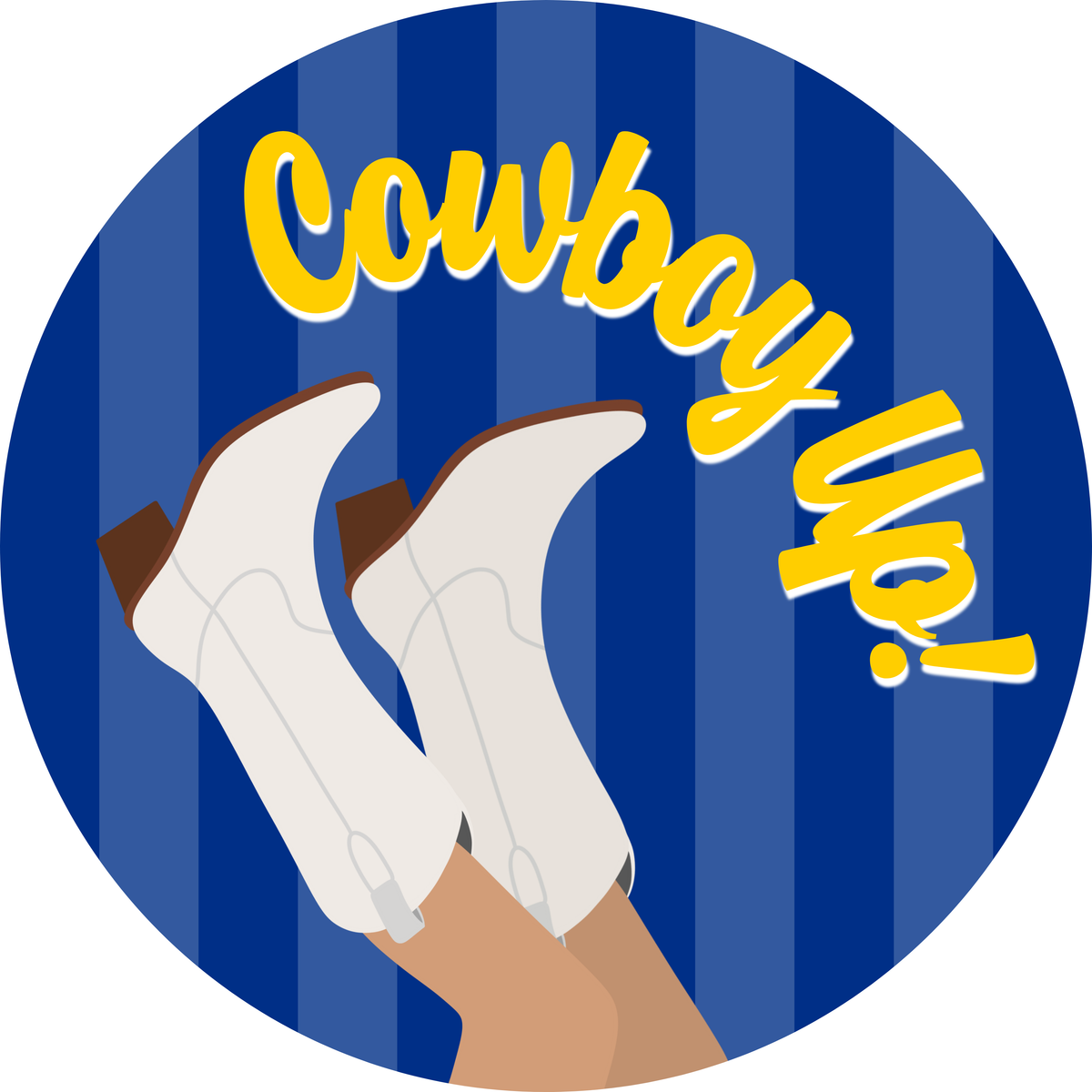 Cowboy Up Game Day Button