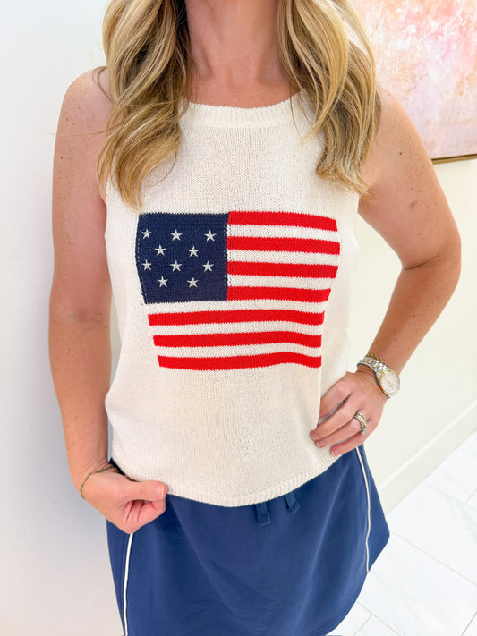American Spirit Sweater Tank