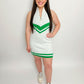 Zoe Zip Dress Green Stripe Knit