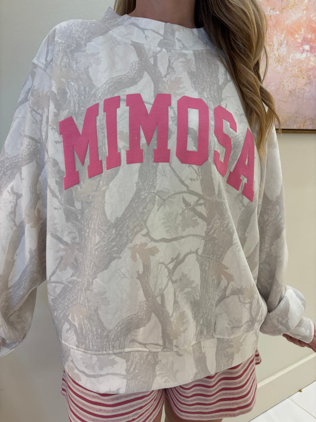 Mimosa Camo Mock Neck