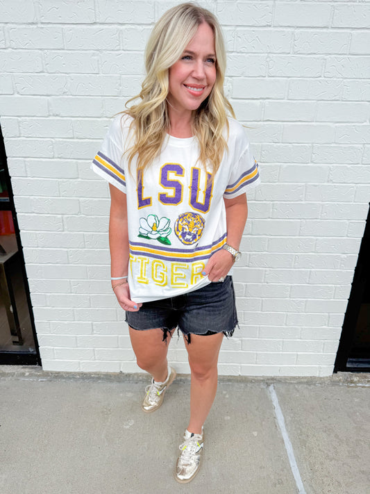LSU Flower Mascot Tee