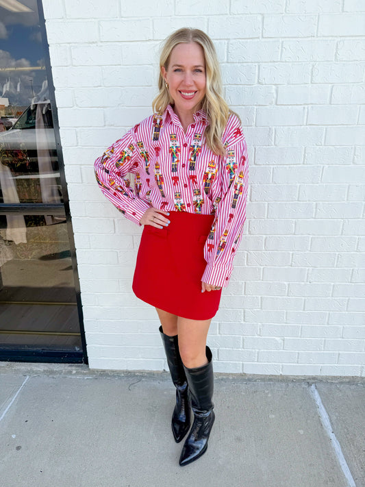 Marilyn Ponte Mini Skirt