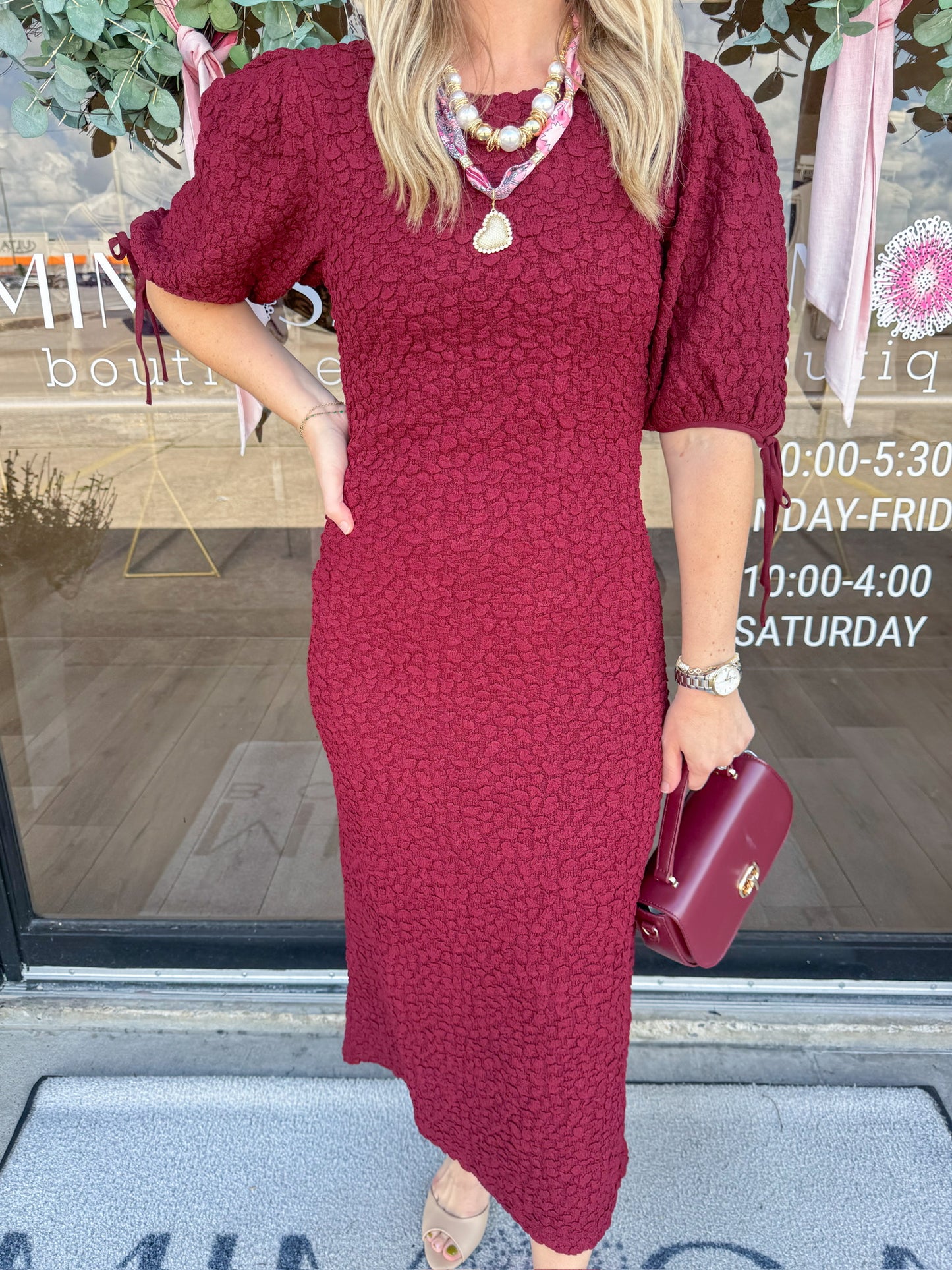 Haven Smocked Midi Dress