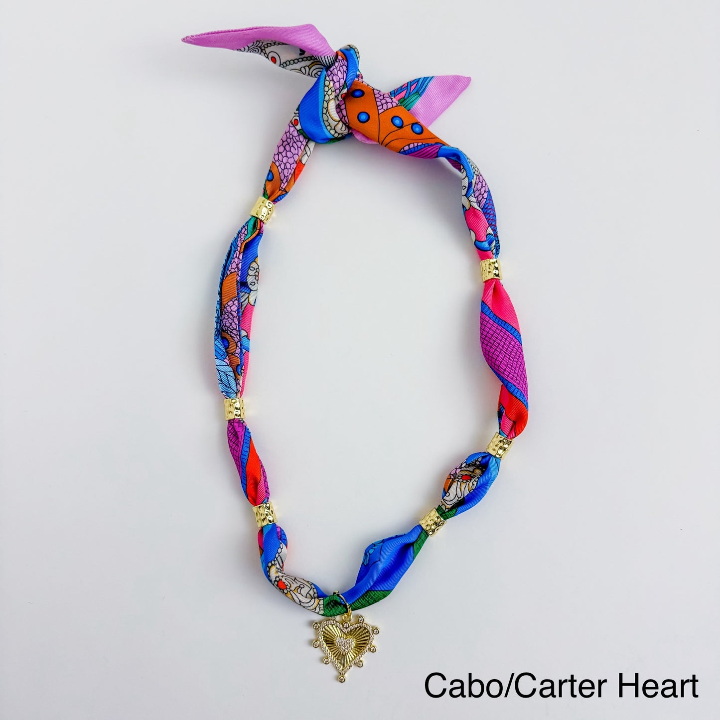 Gold Spacer Scarf Necklace
