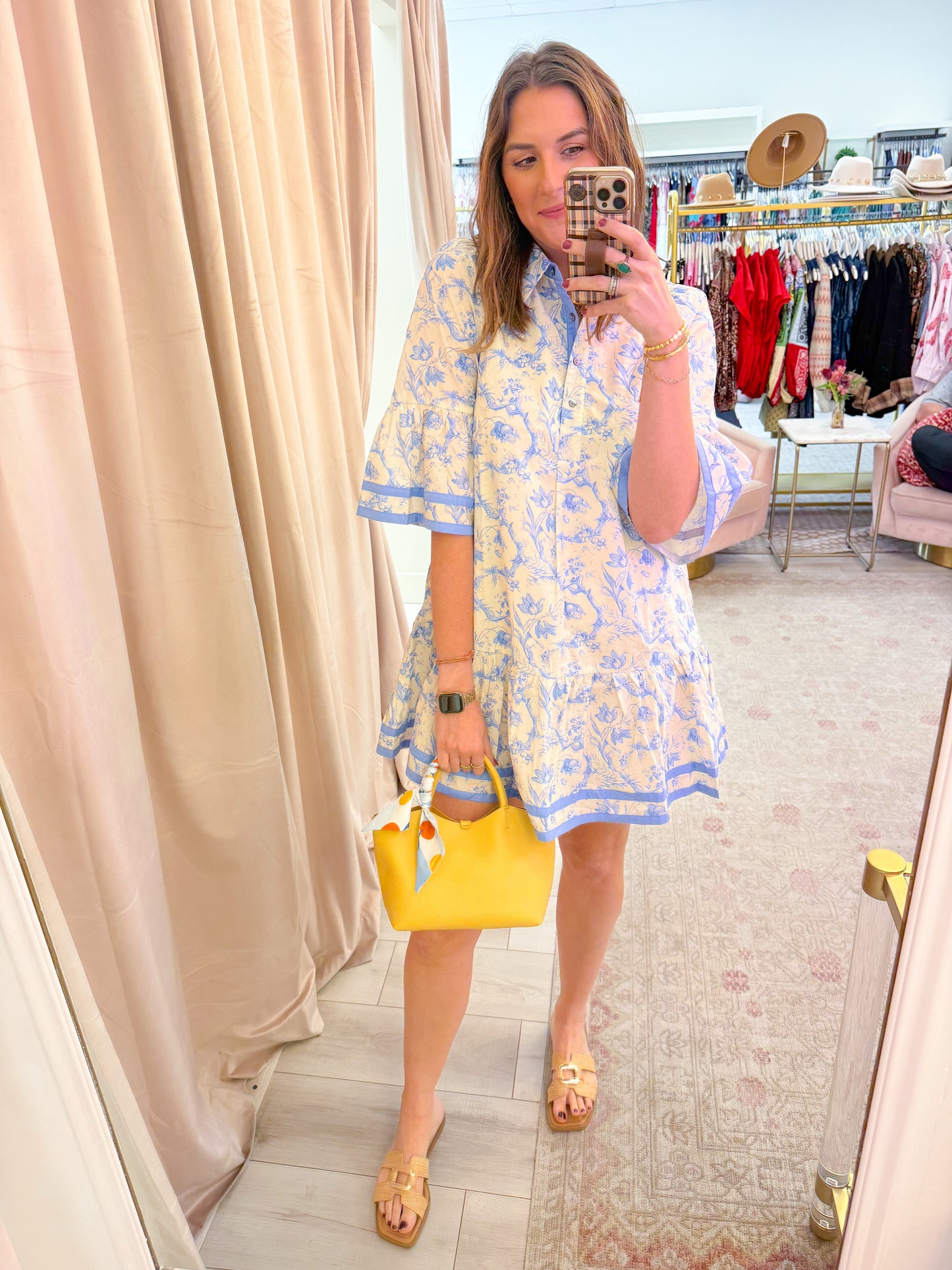 Lark Floral Collared Mini Dress