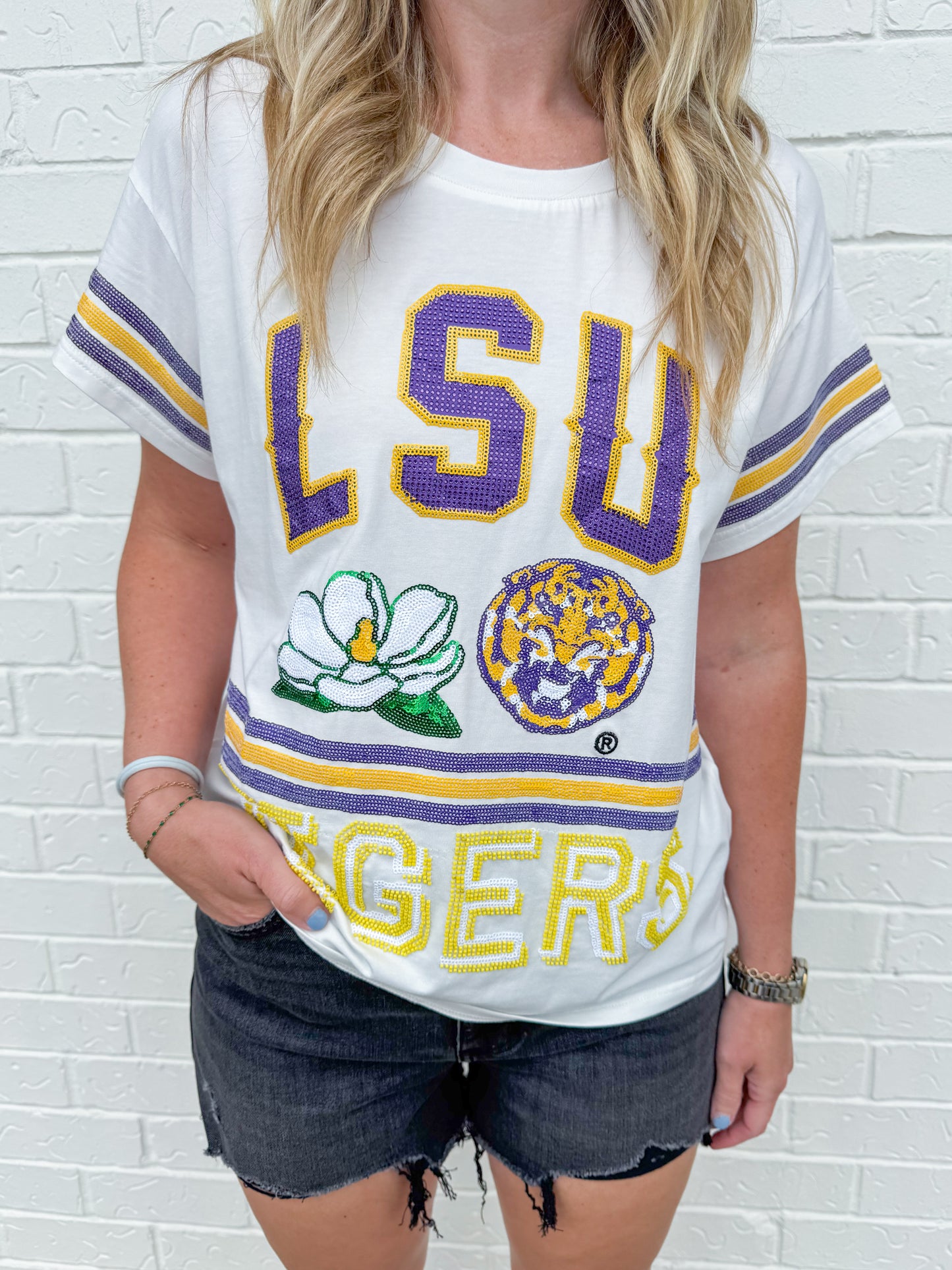 LSU Flower Mascot Tee