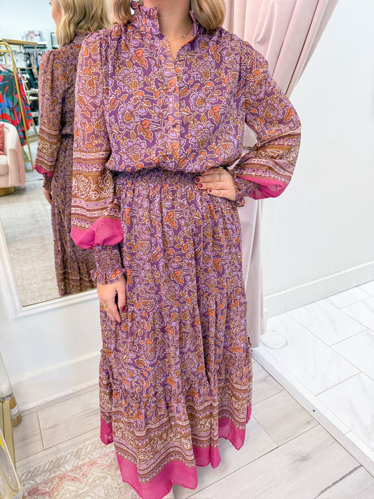 Nikita Chiffon Floral Maxi Dress