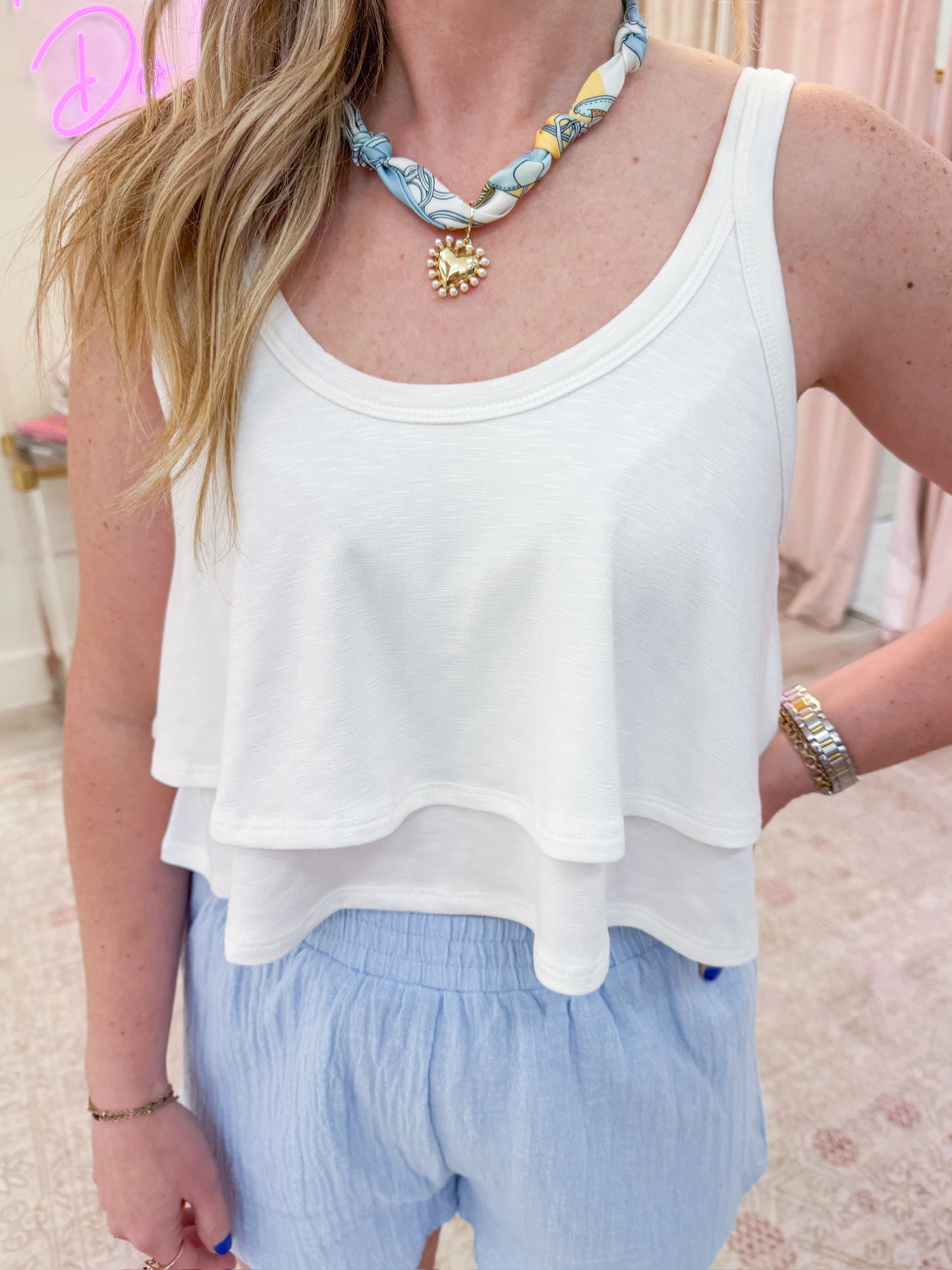 Quick Reads Scoop Neck Tank