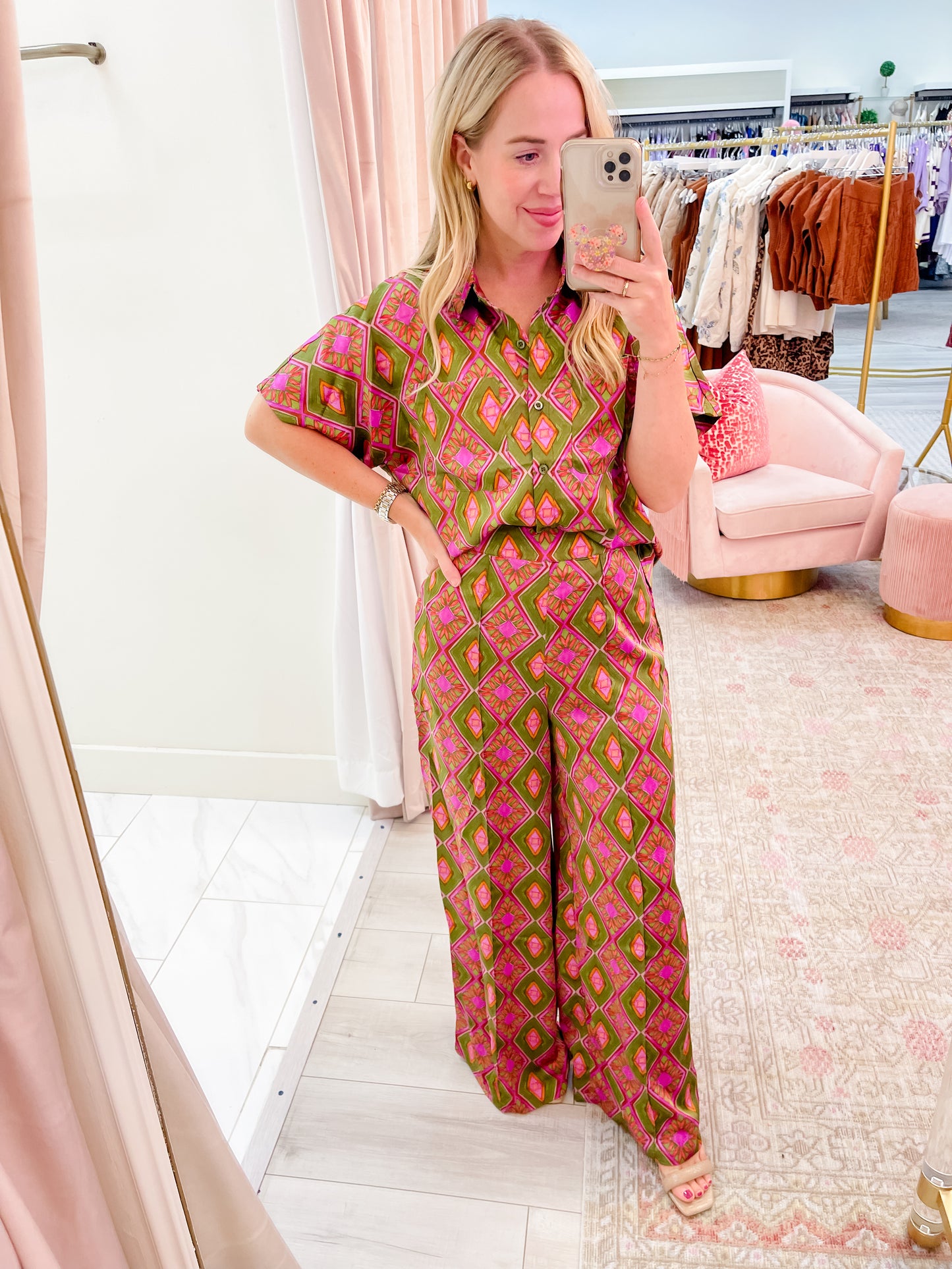 Talia Printed Wide Leg Pant
