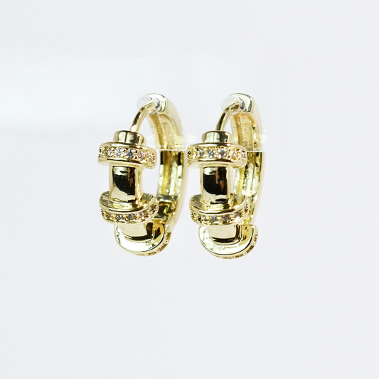 Rossette Gold Huggies