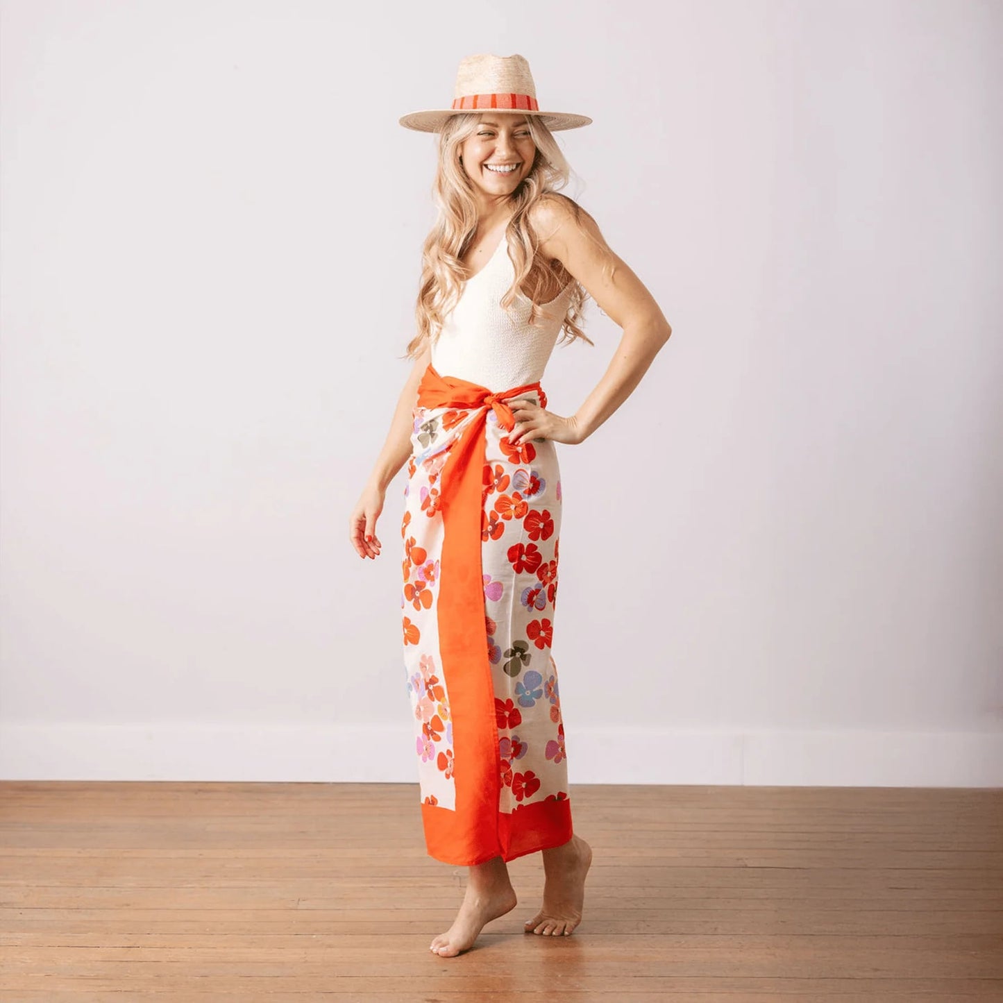 ST Rainbow Flower Sarong