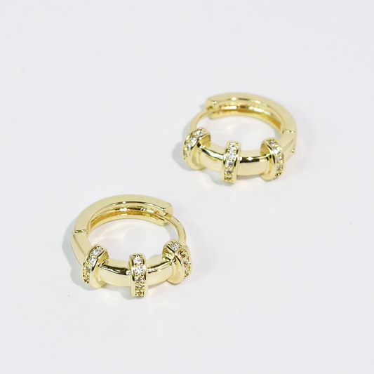 Rossette Gold Huggies