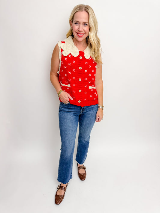 Cozy Cottage Sweater Vest