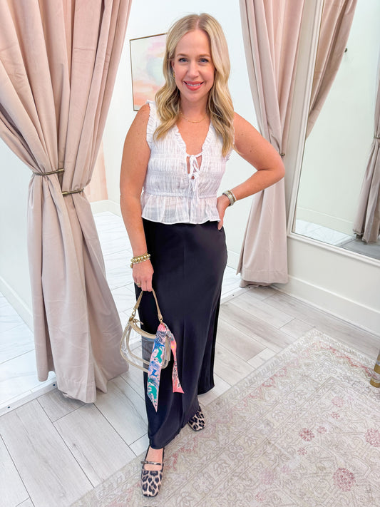 Good Habits Tie Up Top