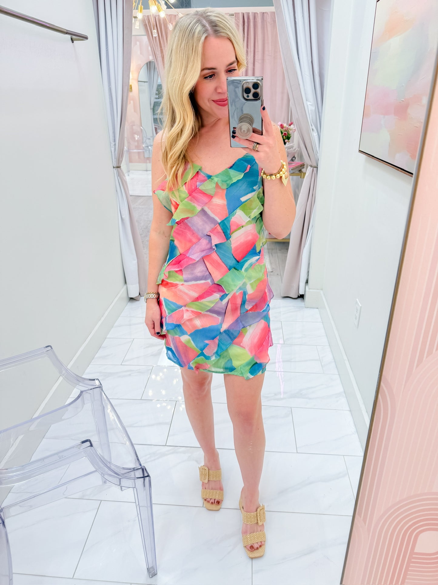 Rise & Roam Ruffle Mini Dress