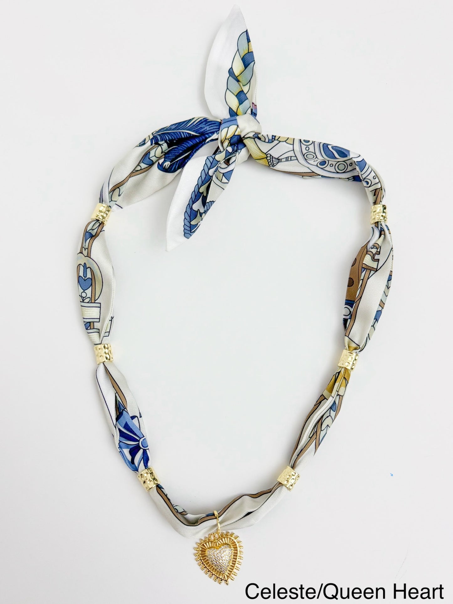New Gold Spacer Scarf Necklace