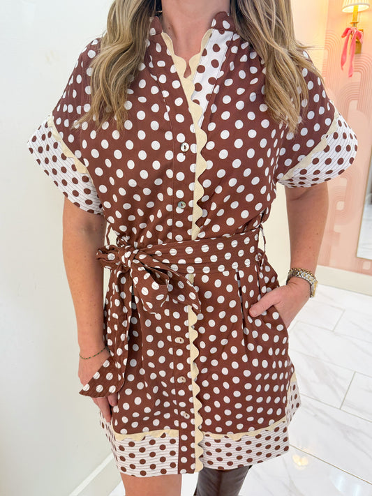 Parisa Polka Dot Mini Dress