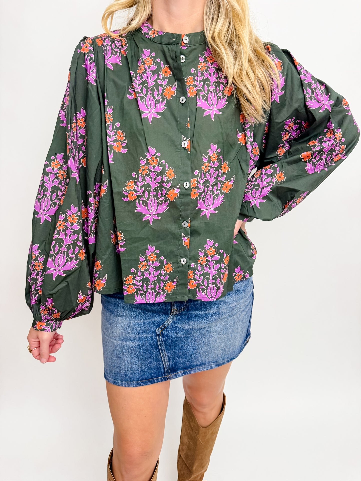 Botanica Button Up Blouse