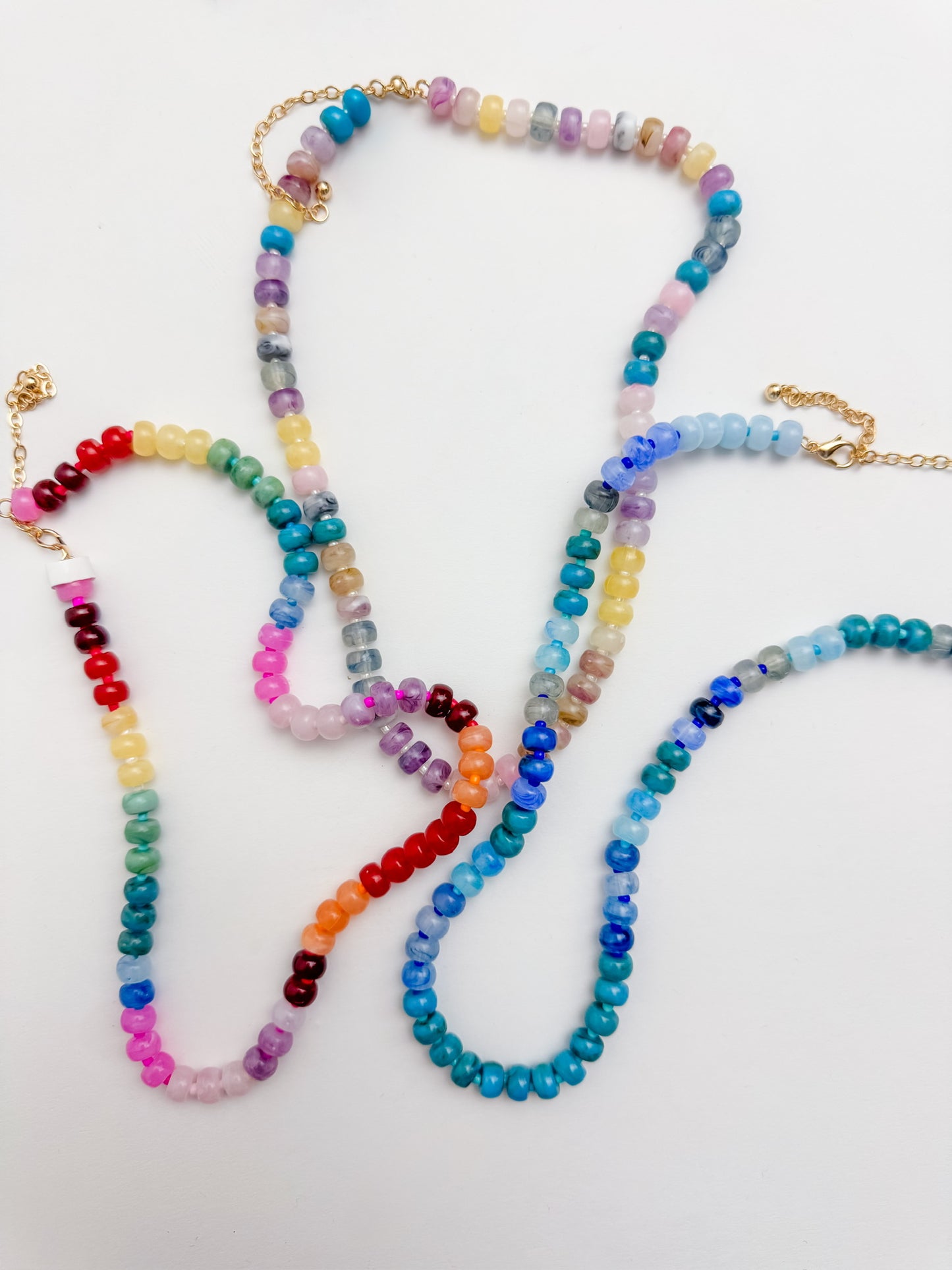 Beaded Resin Necklace