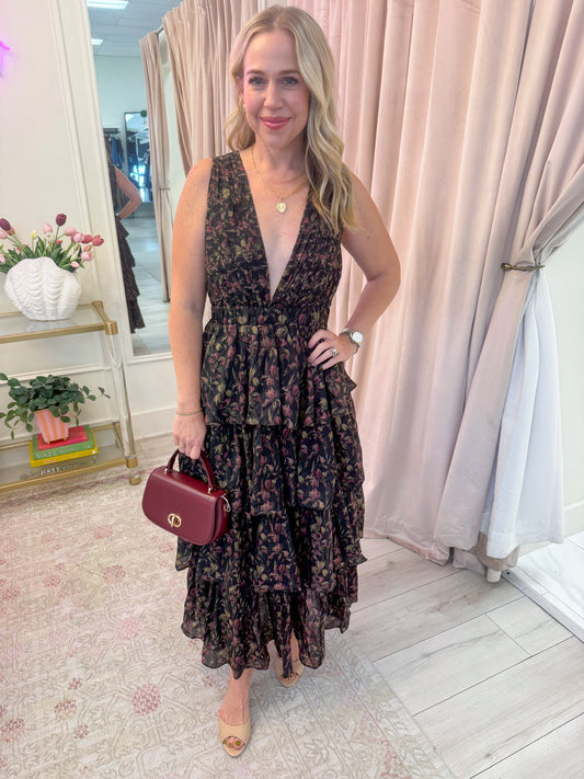 Evening Romance Tiered Maxi Dress