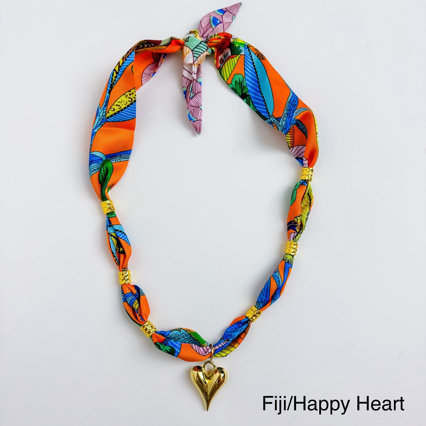 Gold Spacer Scarf Necklace