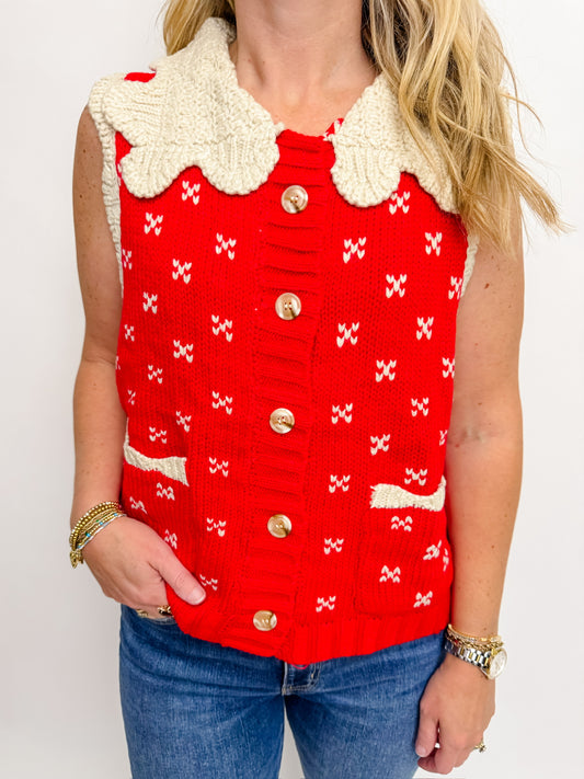 Cozy Cottage Sweater Vest