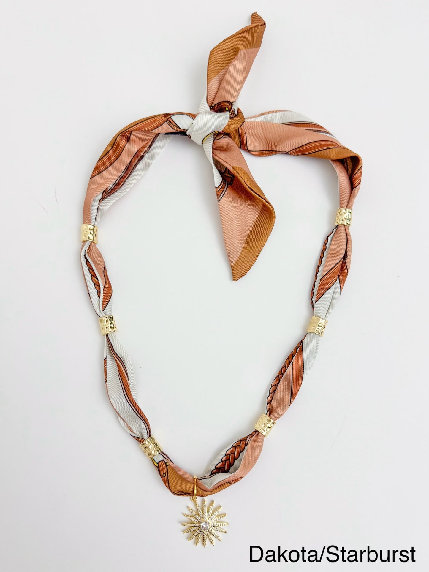New Gold Spacer Scarf Necklace