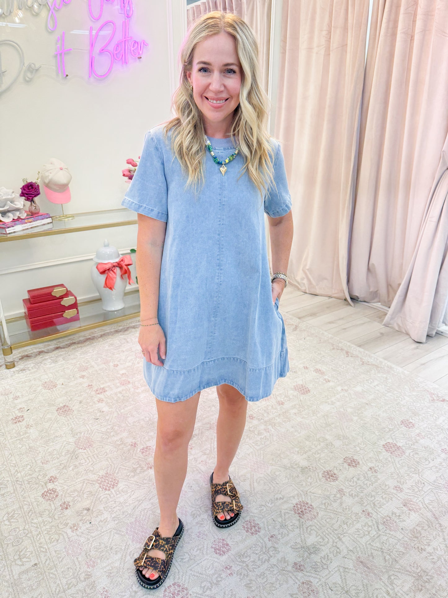 Daily Denim Mini Dress