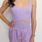 Ribbed Top Active Romper