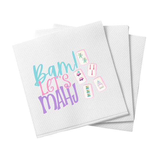 Bam Let's Mahj Cocktail Napkins-Set of 20