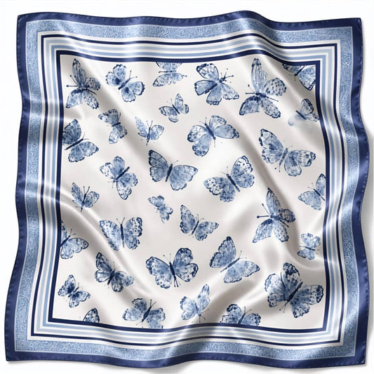 Royal Blue & White Gameday Bandana Scarf