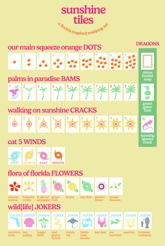 "Sunshine Tiles" Mahjong Set